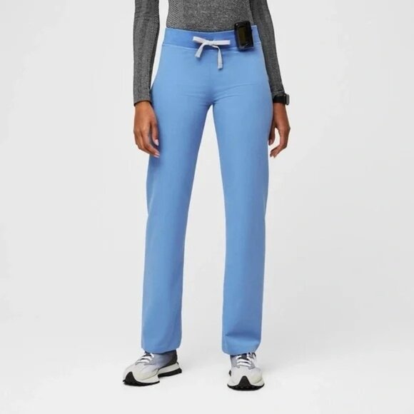 Figs Pants - Figs High Waisted Livingston Scrub Pants Straight Leg Nursing Outfit Women's S